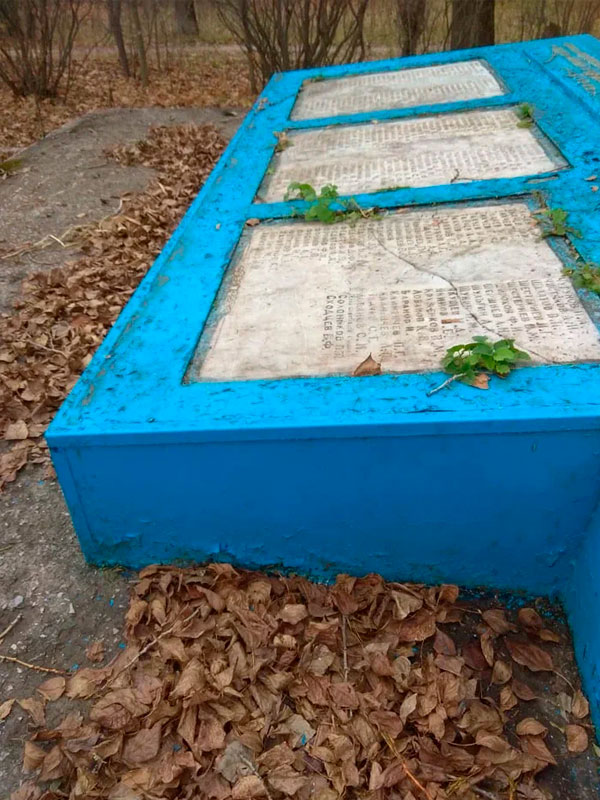 Ремонт памятника ветеранов ВОВ Ясногорский район (было)