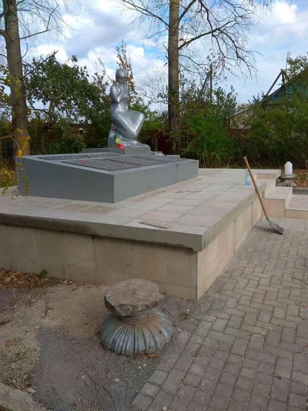 Ремонт памятника ветеранов ВОВ Ясногорский район (стало)