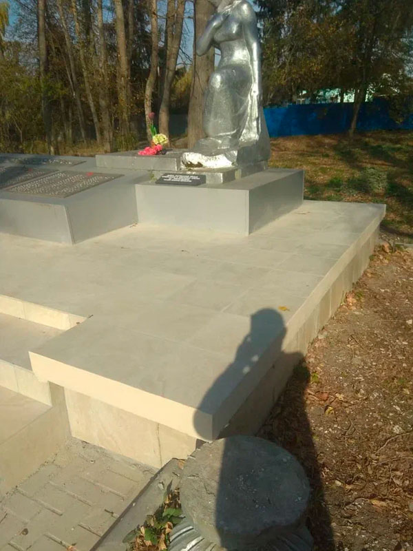 Ремонт памятника ветеранов ВОВ Ясногорский район (стало)